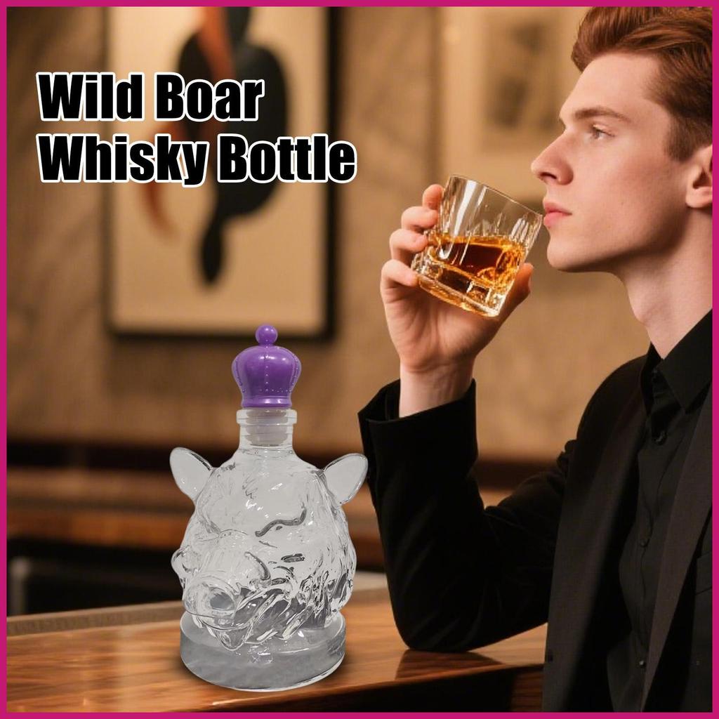 Chai Whisky Thủy Tinh Bình Đựng Rượu Trang Trí Rượu Cho Bourbon Brandy Tequila Kệ shopidaevn