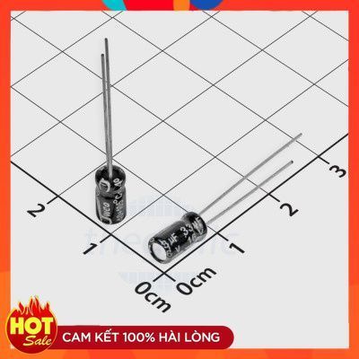 [50 Cái]- Tụ Hóa 33uF 16V 4x8mm Xuyên Lỗ ChipViet Store