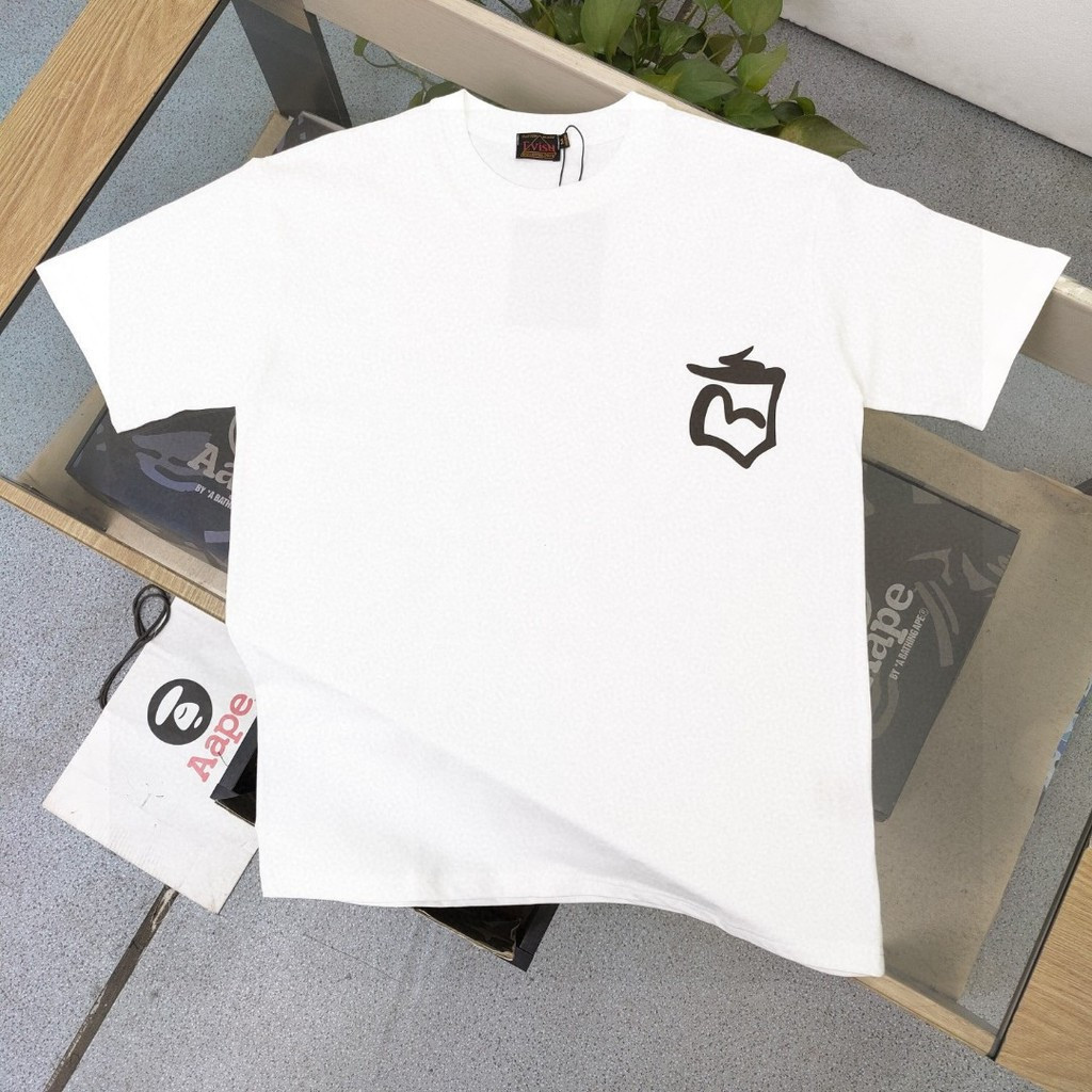 EVISU Áo Thun Ngắn Tay Thời Trang Thể Thao Nam Nữ GYDA