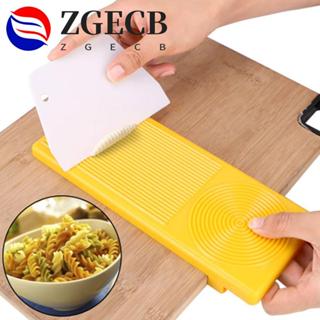 ZGECB Macaroni Dụng Cụ Làm Spaghetti Gnocchi DIY Macaroni Maker Board Máy Làm Mì Máy Bảng Cán Pin