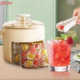 Khuôn làm đá viên ZSDN, Máy làm đá hai lớp đa chức năng, Hộ gia đình dung tích lớn cấp thực phẩm Hộp làm đá dễ giải phóng Nước ép trái cây