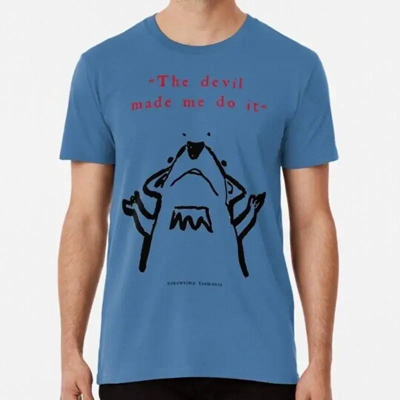 Nanowrimo Tasmania Devil Made Me Do It Áo Thun Thế Hệ 1 Size S Đến 5XL Tại Mỹ