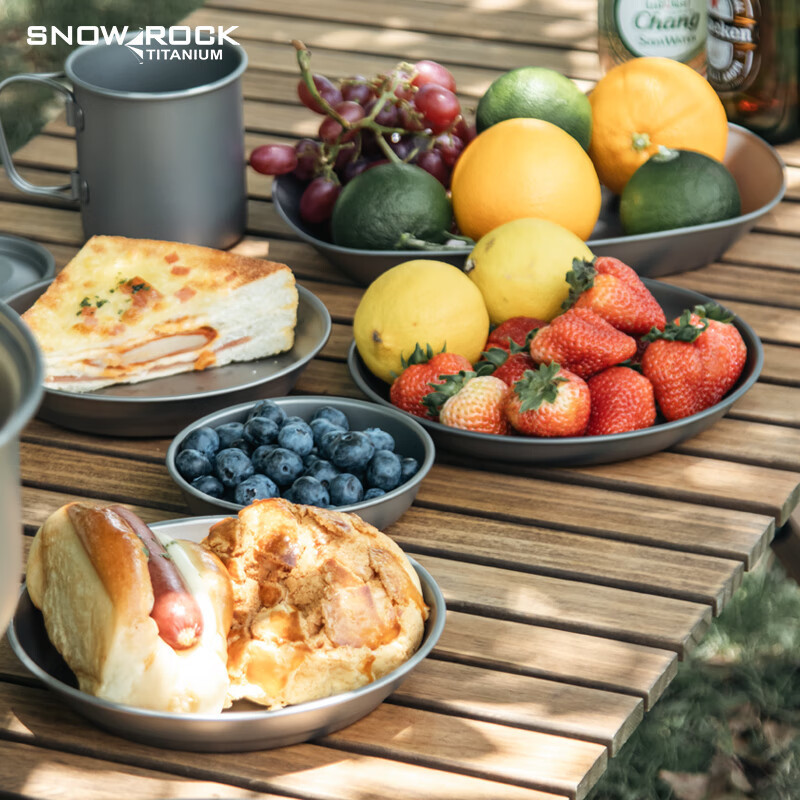 Đĩa Titan Nguyên Chất Đĩa Titan Nguyên Chất Đĩa Titan Titan Đĩa Ăn Ngoài Trời Đĩa Titan Cắm Trại Đĩa