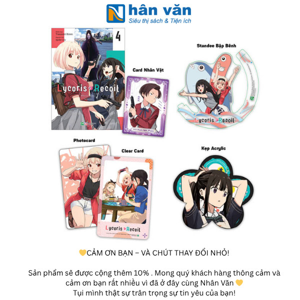 Truyện Tranh - Lycoris Recoil - Tập 4 Đến Tập 5 - Bản Sưu Tầm - Bản Đặc Biệt
