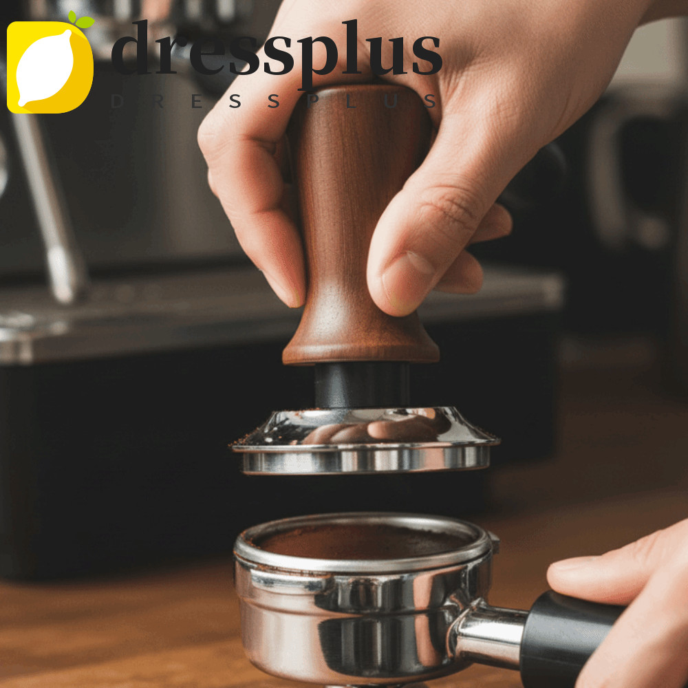 DRESSPLUS Cà Phê Tam Giác, 51 / 53 / 58MM Flat / ren Đáy Cà Phê Leveler, Đế Bằng Thép Không Gỉ Tự Ph