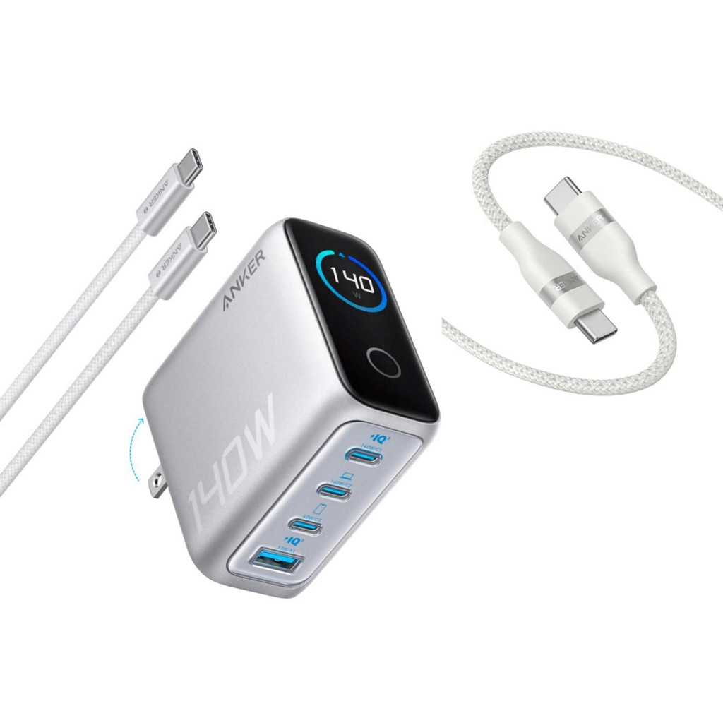 [Có bảo hành] [Chính hãng] Anker Zolo B2697 (Silver) – Bộ sạc GaN 140W – Bản B2B