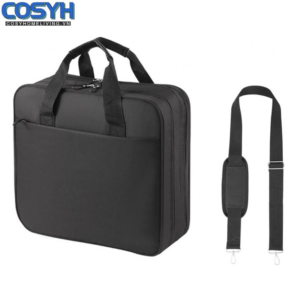 <cosyh>2 Inch 3 Ring For Zipper Binder with Shoulder Strap and Waterproof Oxford Fabric