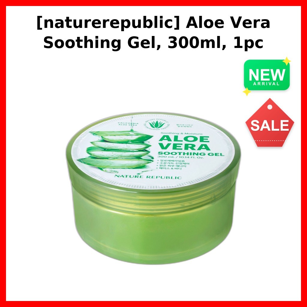 [Nature Republic] Gel làm dịu lô hội, 300ml, 1 cái / Gel lô hội Hàn Quốc / Giảm tức thì / Chính hãng