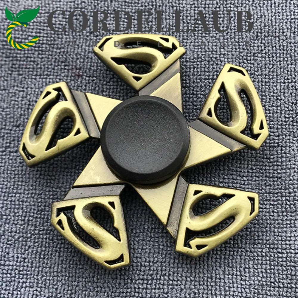 CORDELLAUB Ngón Tay Spinner, Đồng Màu ADHD Lo Âu Fidget Spinner, Gyro Toy Metal Funny Cool Hand Spin