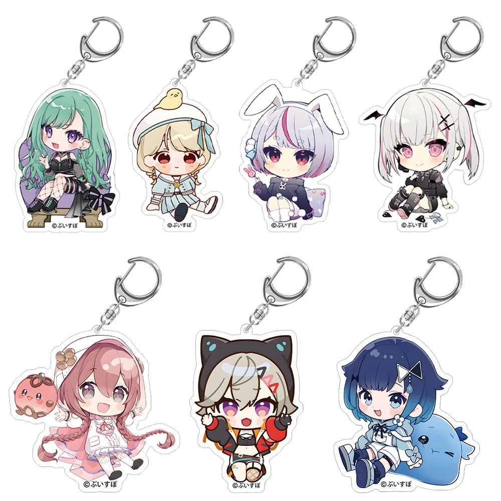 Móc Khóa Anime VTuber VSPO Mica Acrylic Chibi Kaga Sumire Kaga Nazuna Tachibana Hinano Tosaki Mimi K