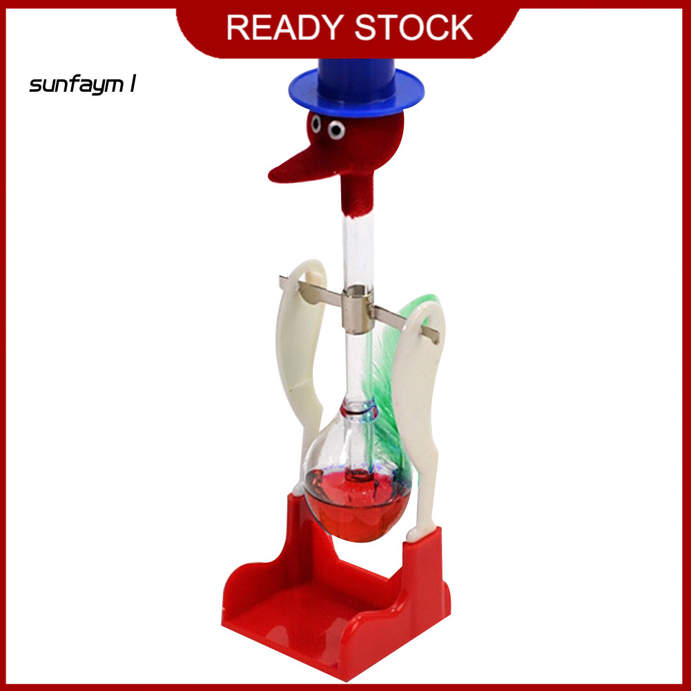 SUNFA Creative Non-Stop Liquid Drinking Glass Lucky Bird Duck Bobbing Magic Prank Toy
