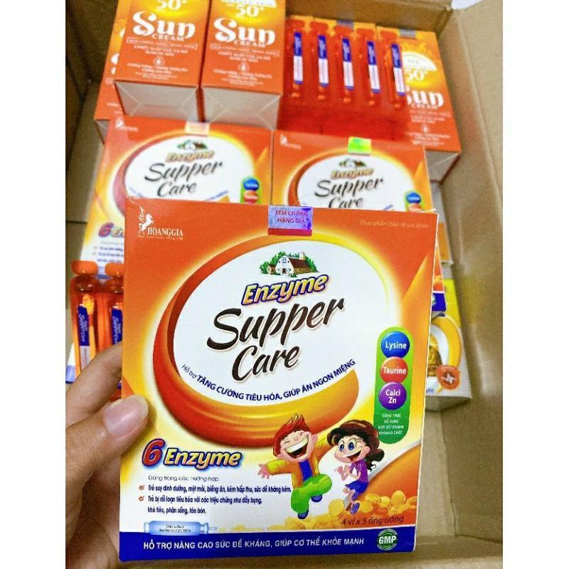 ENZYM SUPPER CARE hỗ trợ tăng cường tiêu hóa, giúp ăn ngon (hộp 4 vỉ × 5 ống)