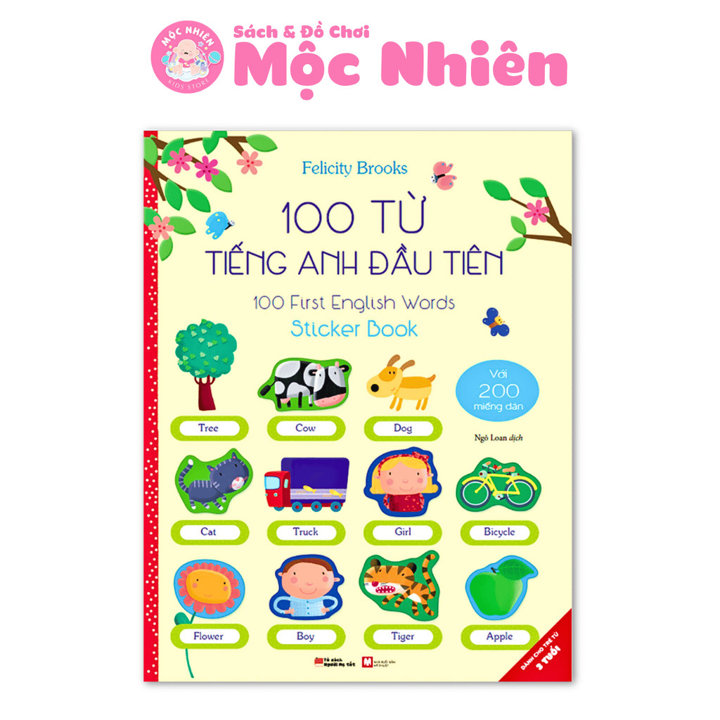 Sách - 100 Từ Tiếng Anh Đầu Tiên - 100 First English Words - Ehomebooks