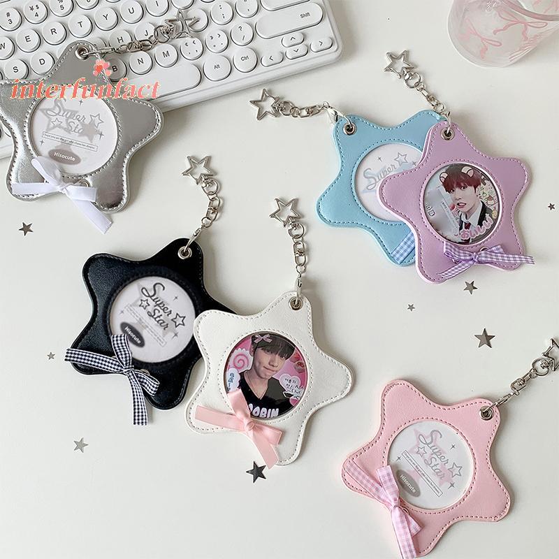 [May mắn] Phong cách Hàn Quốc Ngôi sao thời trang Hộp đựng thẻ ảnh Cô gái dễ thương Thần tượng 3 Inc