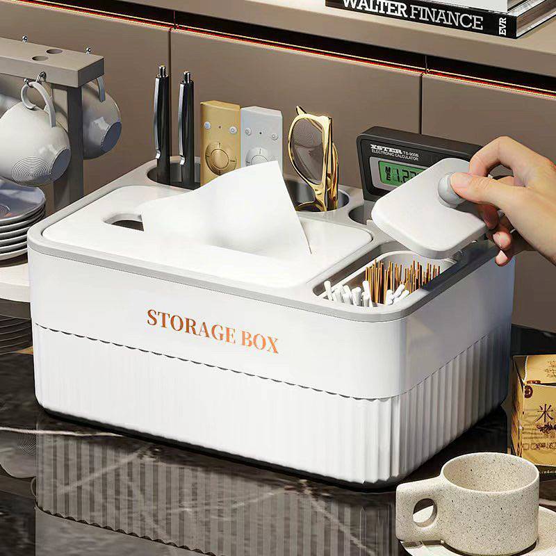 Universal Tissue Box Living Room Office Storage Box Multifunctional Remote Control Storage WCoT