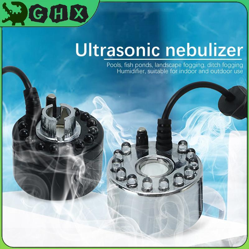 GHX Halloween LED Đài Phun Nước Ao Fogger Mini Mist Maker Fogger Ao Vườn Máy Phun Sương Cho Hallowee