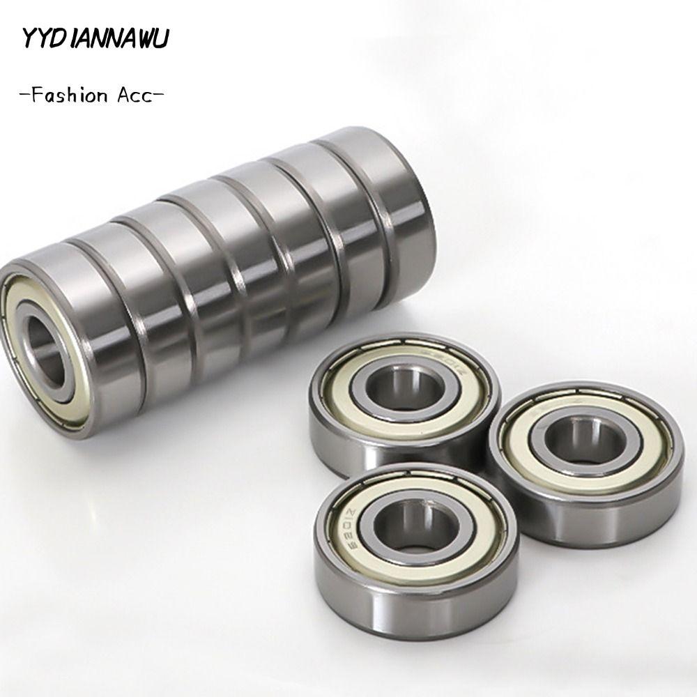 YYDIANNAWU 10 Vòng bi kín đôi, 6mm x 19mm x 6mm Vòng bi rãnh sâu được bôi trơn sẵn, Động cơ vòng bi 