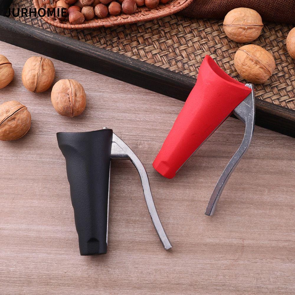 JURHOMIE Pecan Nuts Clip, Phễu Hình Đen Đỏ Hazelnut Kìm, Hợp Kim Kẽm Hạt dẻ Tiện Ích Dụng Cụ Nhà Bếp
