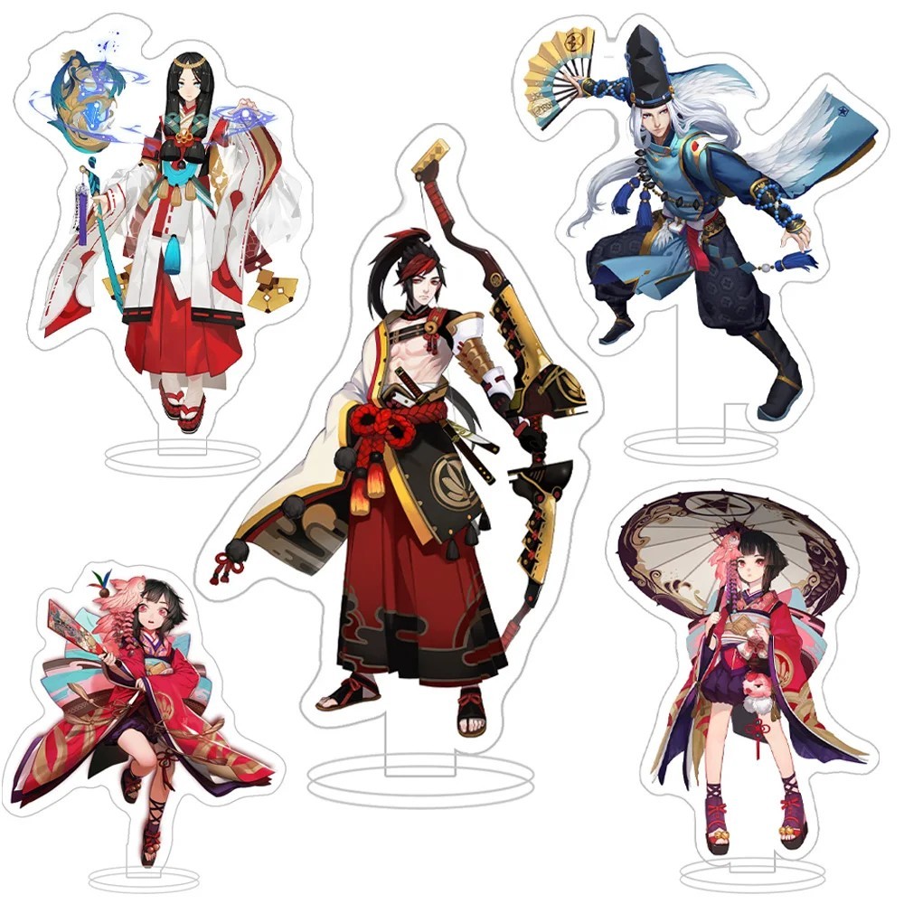 Mô hình Standee Âm Dương Sư Onmyoji nhân vật Seimei Kagura Yaobikuni Hiromasa Acrylic 15cm trang trí