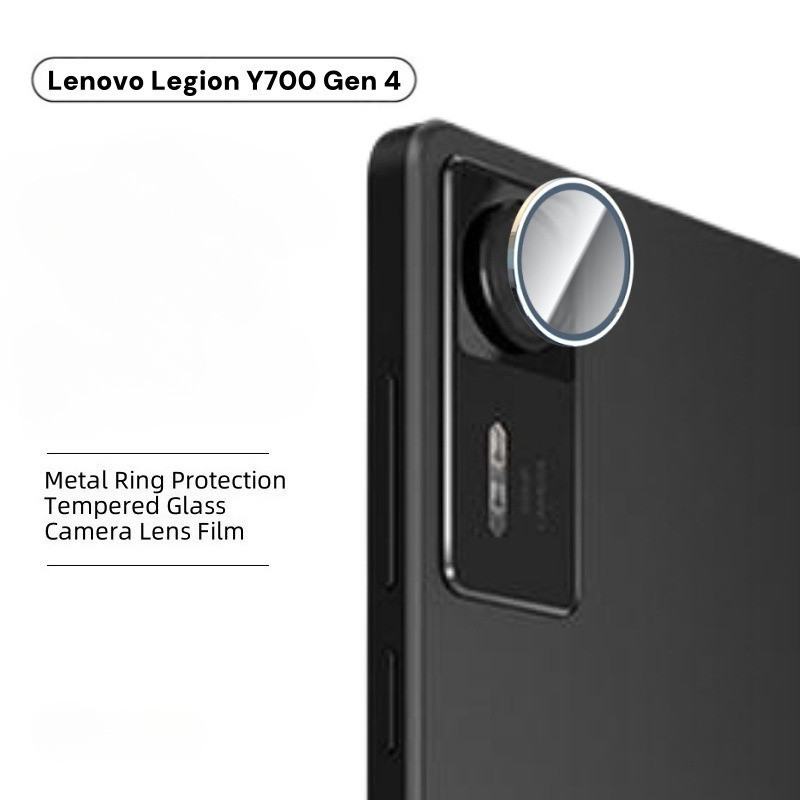 Hợp Kim Nhôm Kính Cường Lực Bảo Vệ Ống Kính Máy Ảnh Cho Lenovo Legion Y700 Gen 4 2025 Ống Kính Phim 