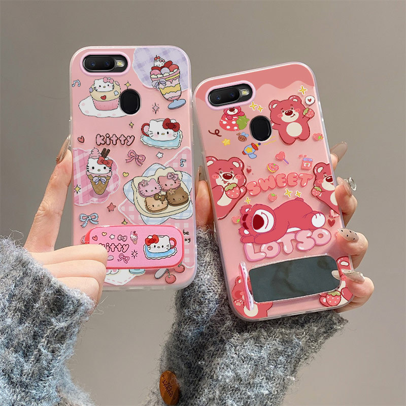 Ốp lưng oppo a5s oppo aa7 a12 f9 f9 pro ốp lưng gương khung thạch ốp điện thoại