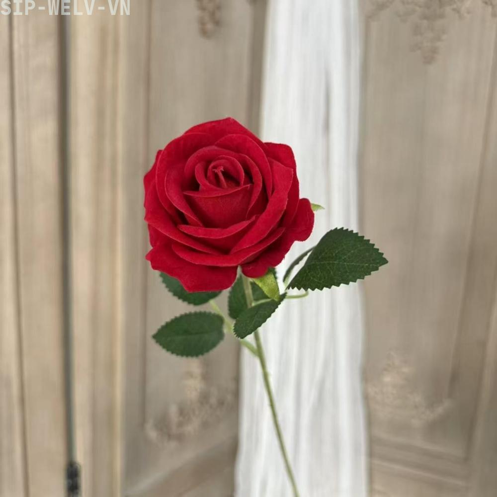{WELV}Artificial Rose For Bridal Bouquet Flower Arrangement Wedding Home Table Hotel