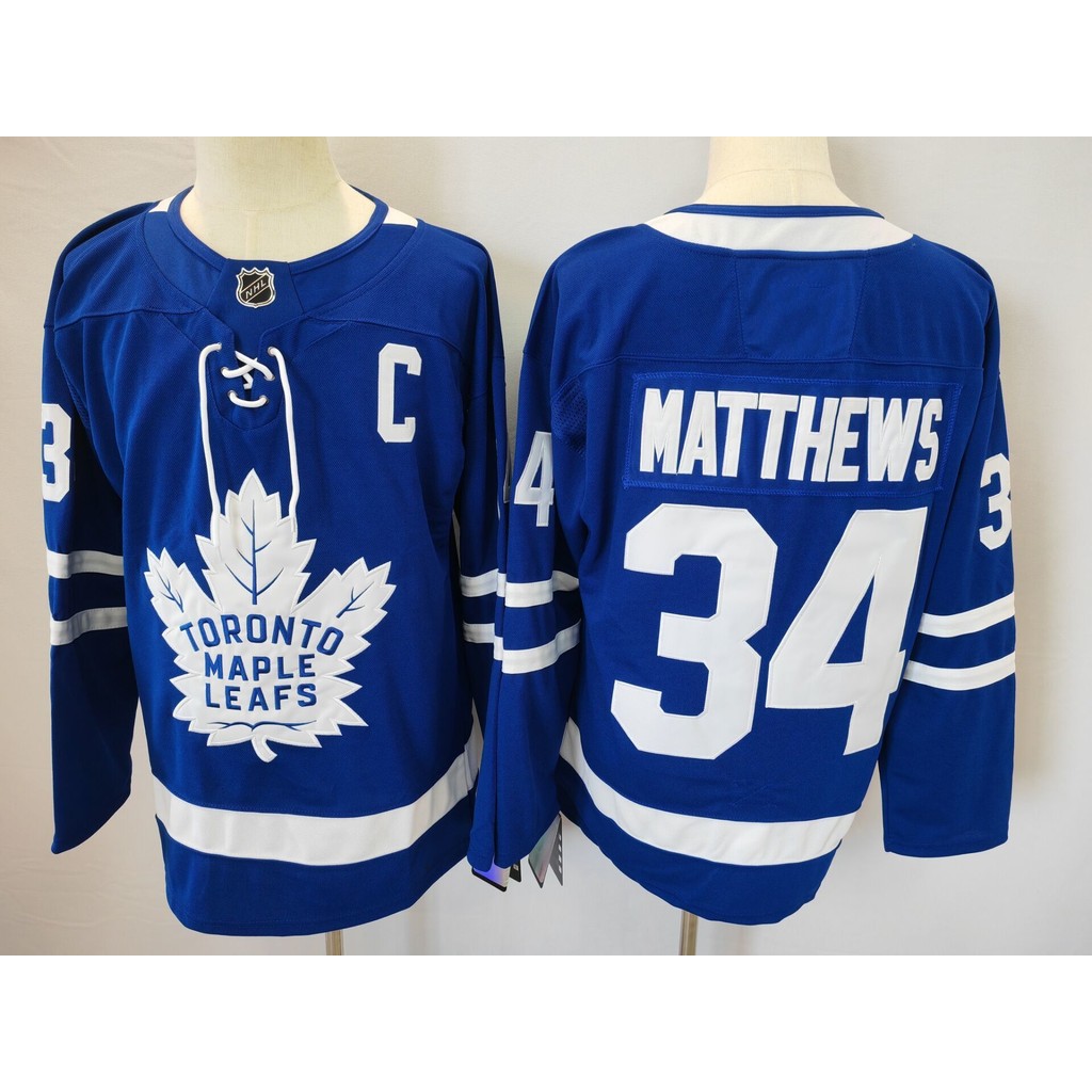NHL Jersey khúc côn cầu tay dài thêu họa tiết lá phong