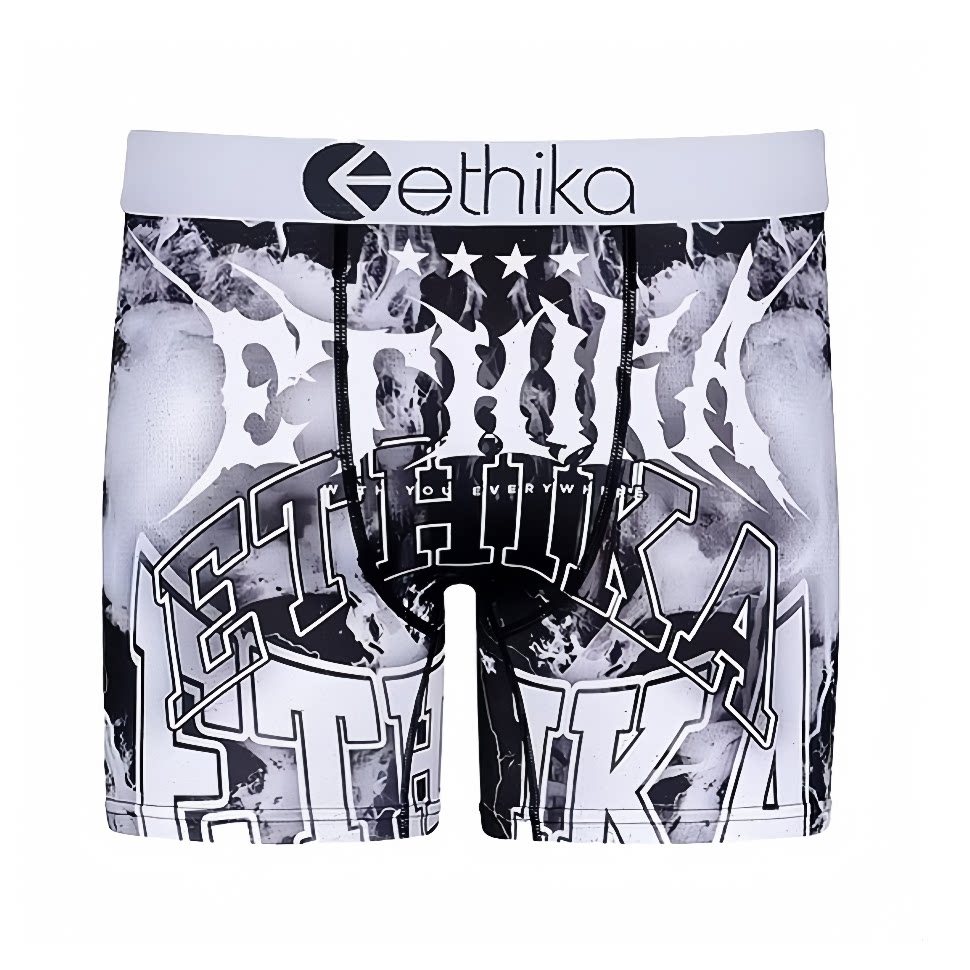 Ethika Quần Lót Bé Trai Ngắn Style Boxer Thể Thao, Chất Liệu Ice Silk, Anti-Fog Bottom