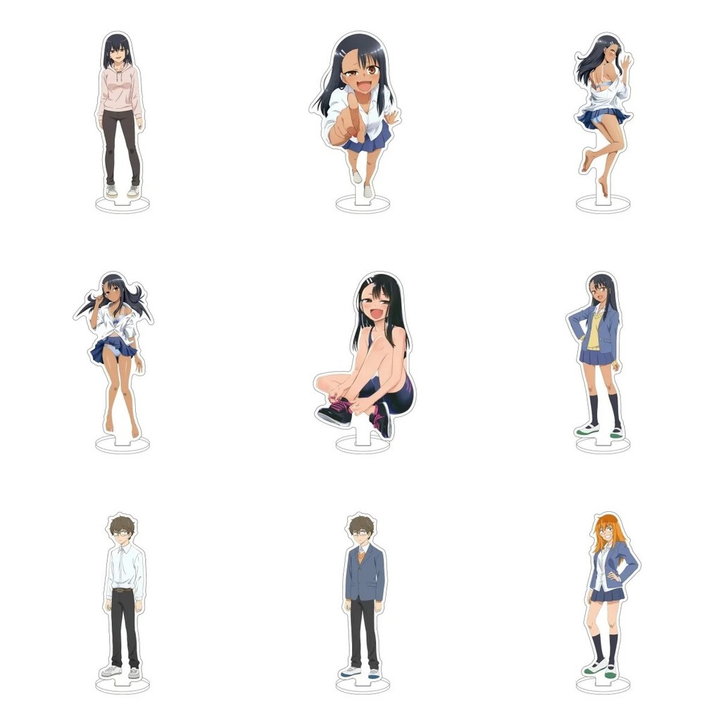 Mô hình Standee Anime Nagatoro Hayase mica để bàn trang trí Ijiranaide Nagatoro-san cao 15cm sắc nét