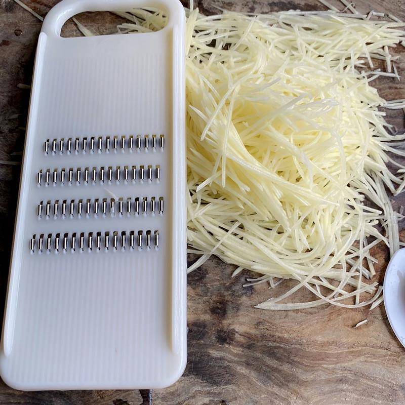 Fengchi Grater Dưa chuột Thớt Thớt Thớt Củ Cải Loofah Grater Nĩa Grater Máy Xay Khoai Tây Nghiền Máy