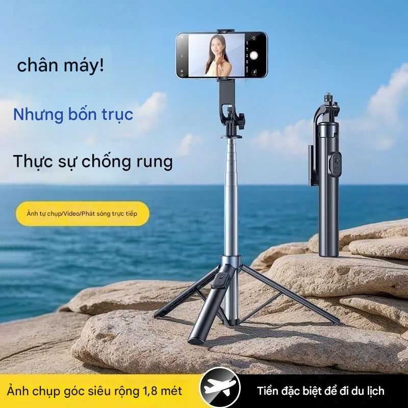 GậY Tự SướNg Bluetooth R6 MớI Cho đIệN ThoạI Di độNg Có đèN ChiếU SáNg