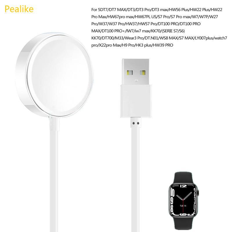 Pealike USB Sạc Cáp Nguồn An Toàn Nhanh Đế Sạc Di Động Cho DT7 DT3 DT100 S7 Cho Đồng Hồ Thông Minh