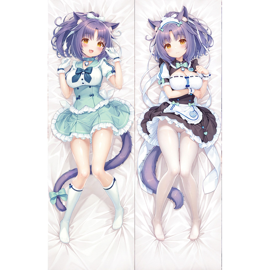 Trò Chơi Nekopara Chocola Vani Ôm Thân Gối Vỏ Gối Gợi Cảm Anime