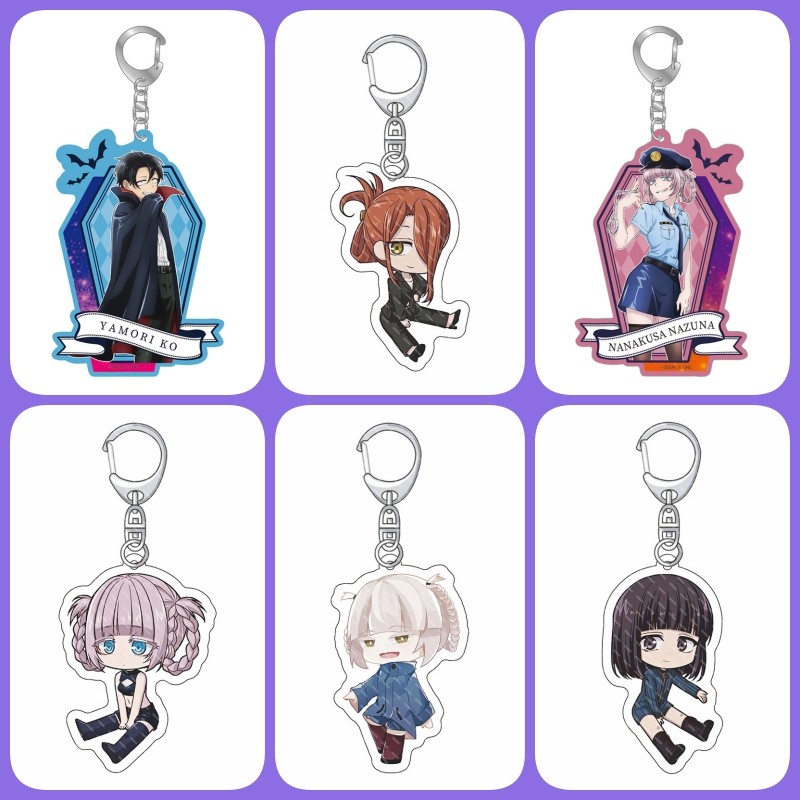 Call of The Night Cute Keychain Cosplay Nanakusa Nazuna Yamori Ko Kikyo Seri Hirata Nico Anime