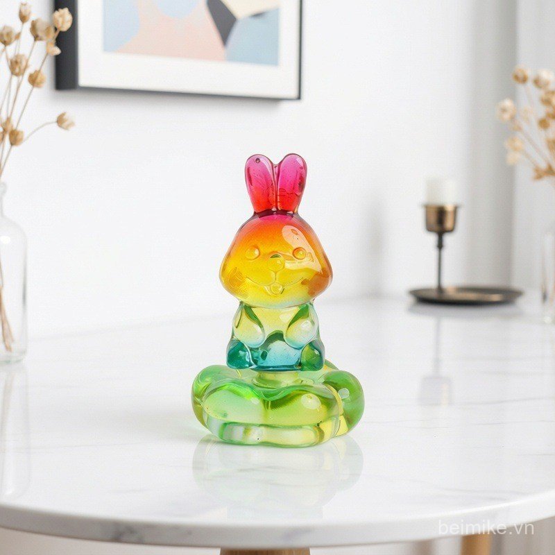  Expo Glass Turn Zodiac Car Trang trí máy tính để bàn Đồ trang trí Trẻ em Hoạt hình Quà lưu niệm