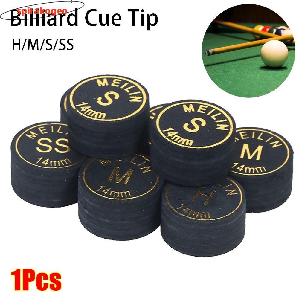 SPIRAKOGEO 1 Cái Đầu Billards, Phụ kiện sửa chữa cực 14mm Billards Cue Tips, Snooker Pool 9 lớp H / 