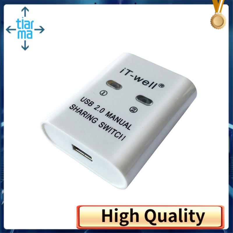 Công tắc máy in USB HUB 2 cổng In 2 đầu vào 1 Hộp chia cáp đầu ra cho hai máy tính chia sẻ máy in B