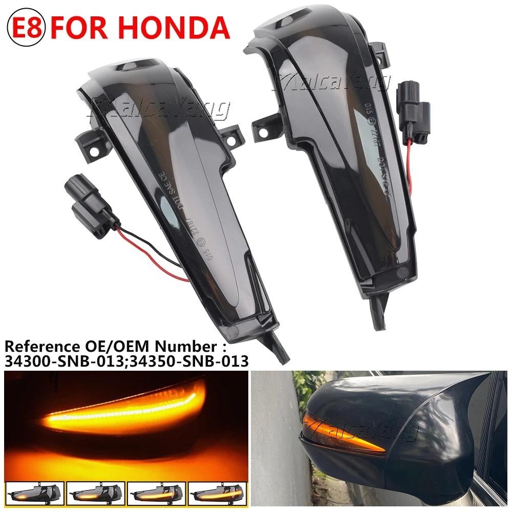 2X Năng Động Blinker LED Bật Tín Hiệu Đèn Báo Bên Gương Đèn Dành Cho Xe Honda Civic Mk8 FD1 FD2 FD3 
