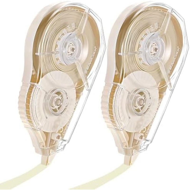 Zonon Correction Tape Cream Color Beige Corrective Tape Eraser Dài 100 Feet cho trường học Đồ dùng v