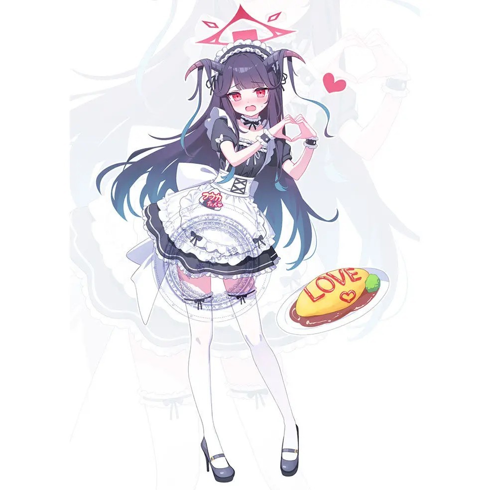 Standee Blue Archive nhân vật Aikiyo Fuuka mô hình mica Anime trang trí bàn học quà tặng xinh xắn Fi