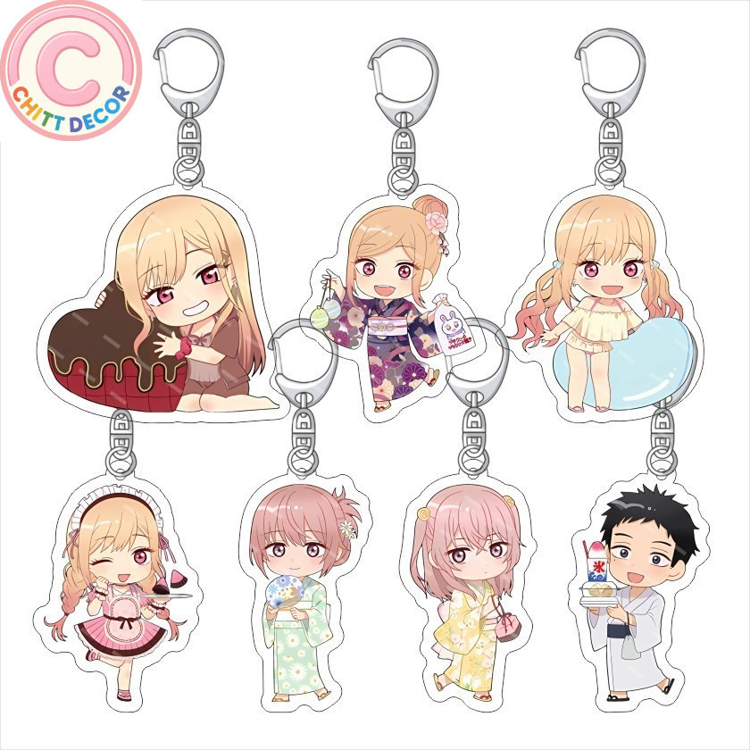 Móc Khoá Anime My Dress-Up Darling Keychain Marin Kitagawa Wakana Gojo Key Chain