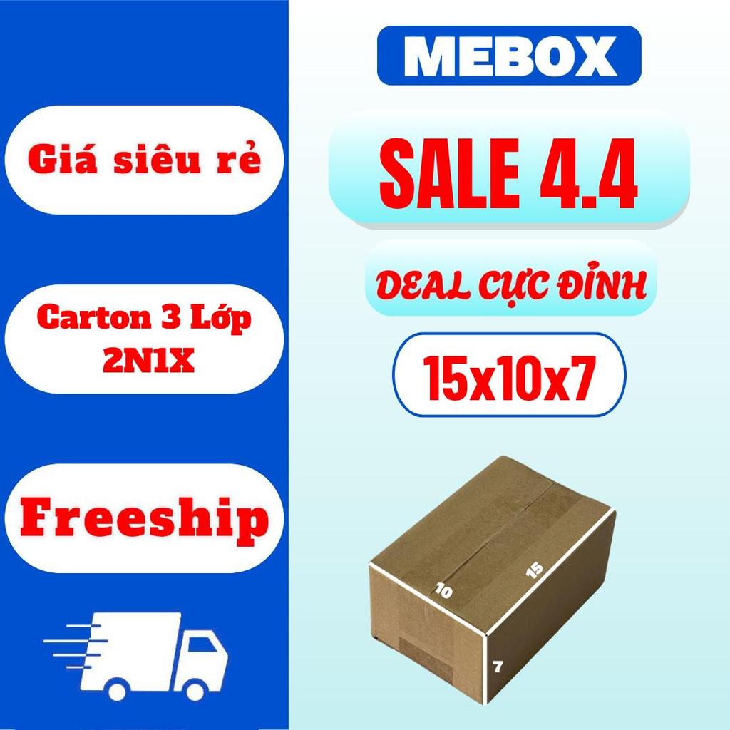 Hộp carton gói hàng 15x10x7 bộ 100