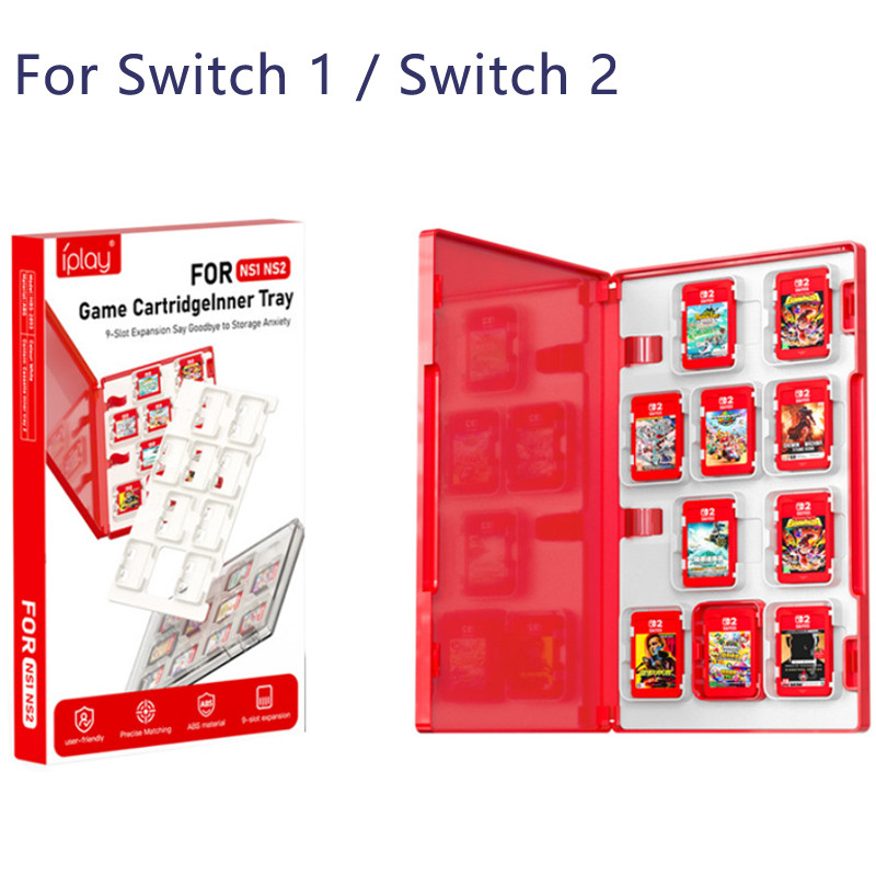 Khay lưu trữ thẻ trò chơi cho Nintendo Switch 2 & 1 Thay thế đa năng bên trong Giá đỡ cho Nintendo S