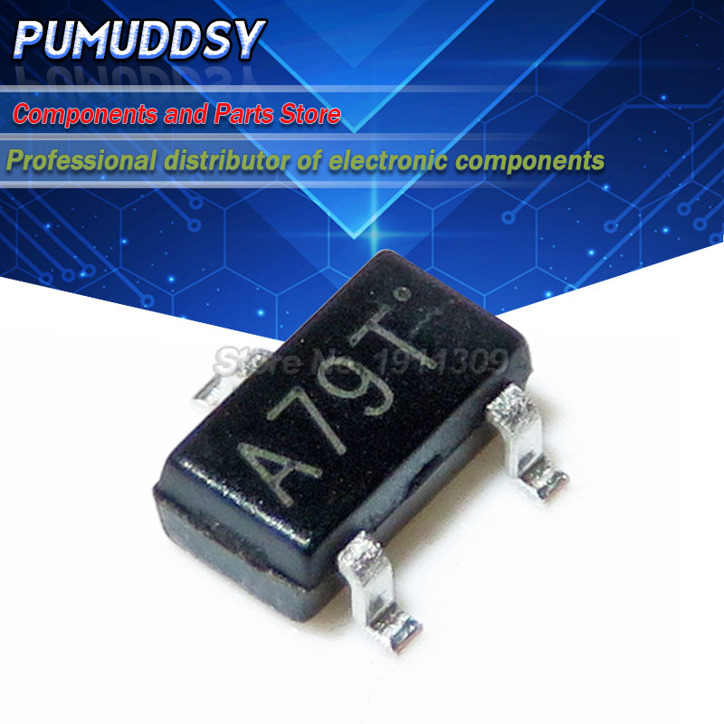 50 CHIẾC AO3407 3407 SOT23-3 MOSFET A79T MOSFT P-Ch -30V -3.6A 64mOhm mới và