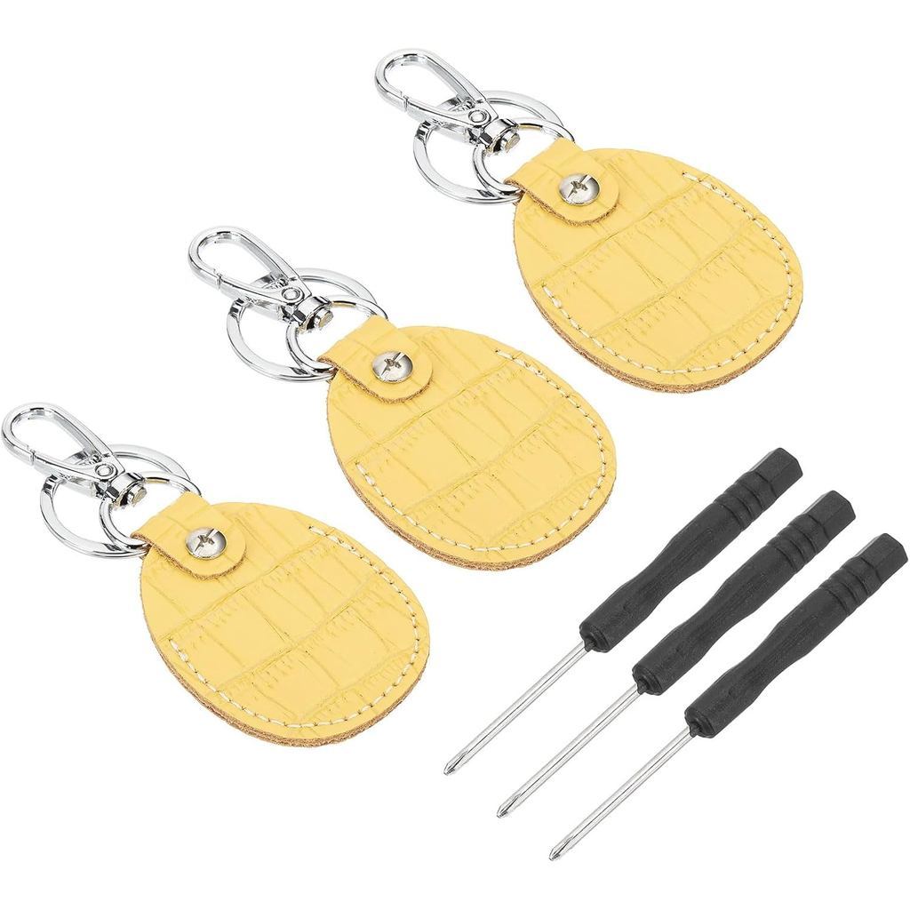 PATIKIL Leather Key Fob, Bao Da Thật Chính Hãng Chìa Khóa RFID Fob Protector Air Tag Holder Case