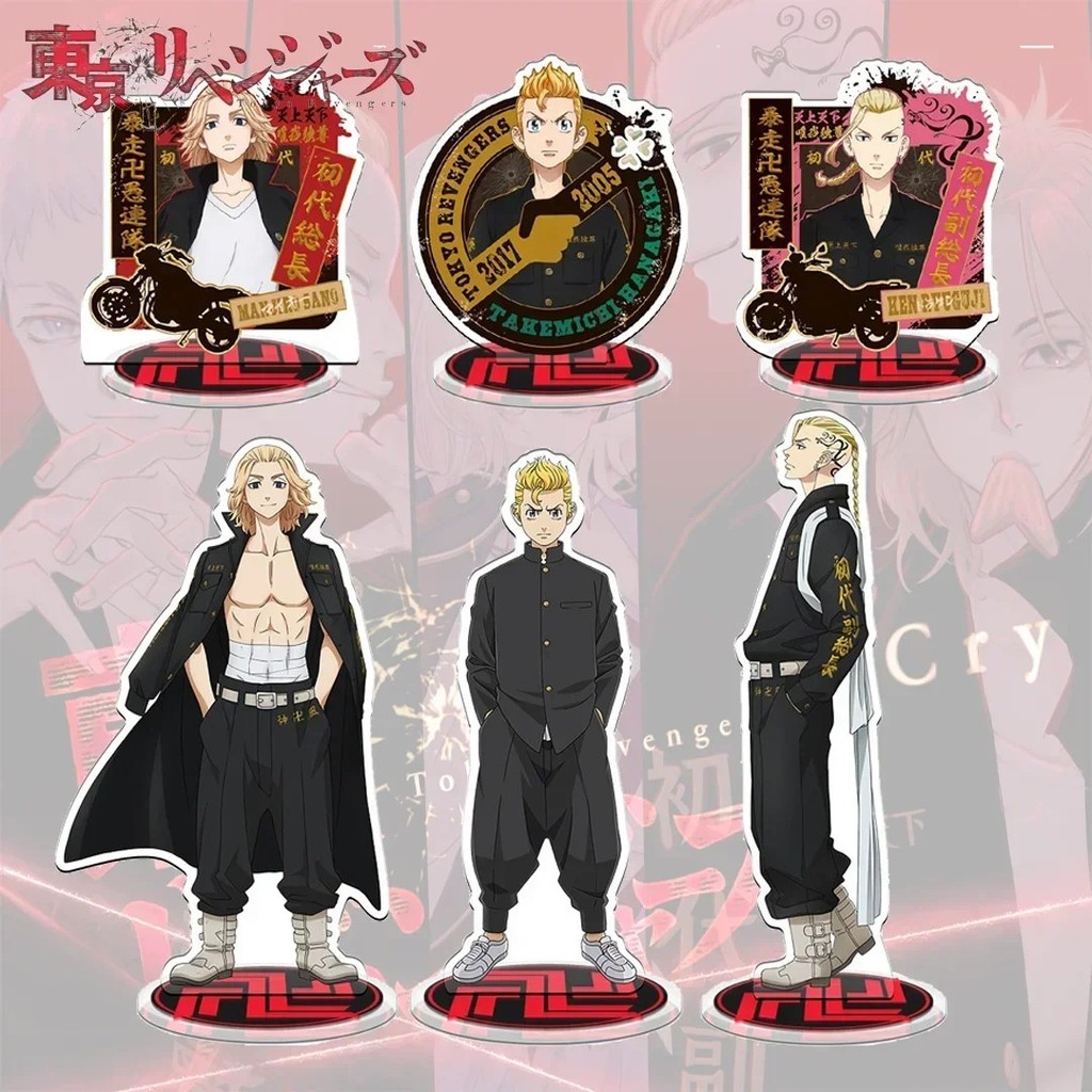 Standee Tokyo Revengers Mô Hình Anime Mica Trang Trí Bàn Học Nhân Vật Mikey Draken Takemichi Manjiro