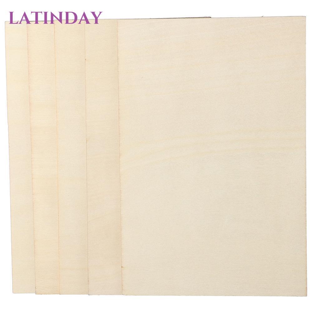 LATINDAY Tấm ván ép, gỗ trầm Tấm ván ép thủ công mỏng, Tấm cho đồ thủ công Máy bay Gỗ chưa hoàn thiệ