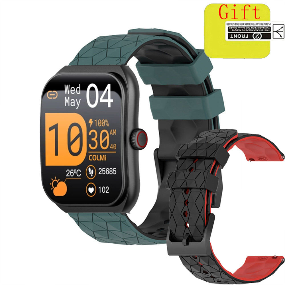 Dây đeo cổ tay bằng silicon COLMI P86 cho bộ phim bảo vệ màn hình COLMI P80 Phụ kiện dây đeo cổ tay 