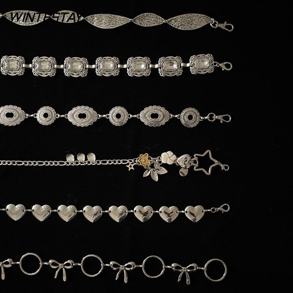 WINTESTAY Dây Thắt Lưng, Y2K Hợp Thời Trang Bohemian Thắt Lưng, Thời Trang Vintage Bohemian Đầm Tran