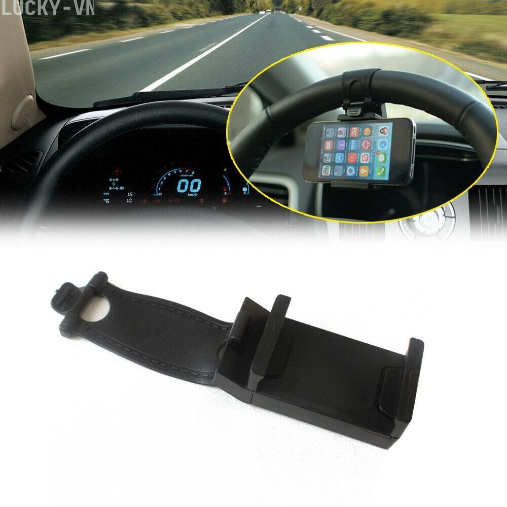 Car Accessory Steering Wheel Clip Holder for Safe Device Use While Driving
